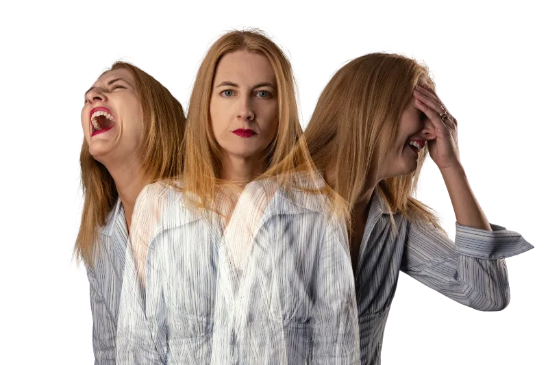 Representación visual de emociones conflictivas y bloqueos internos